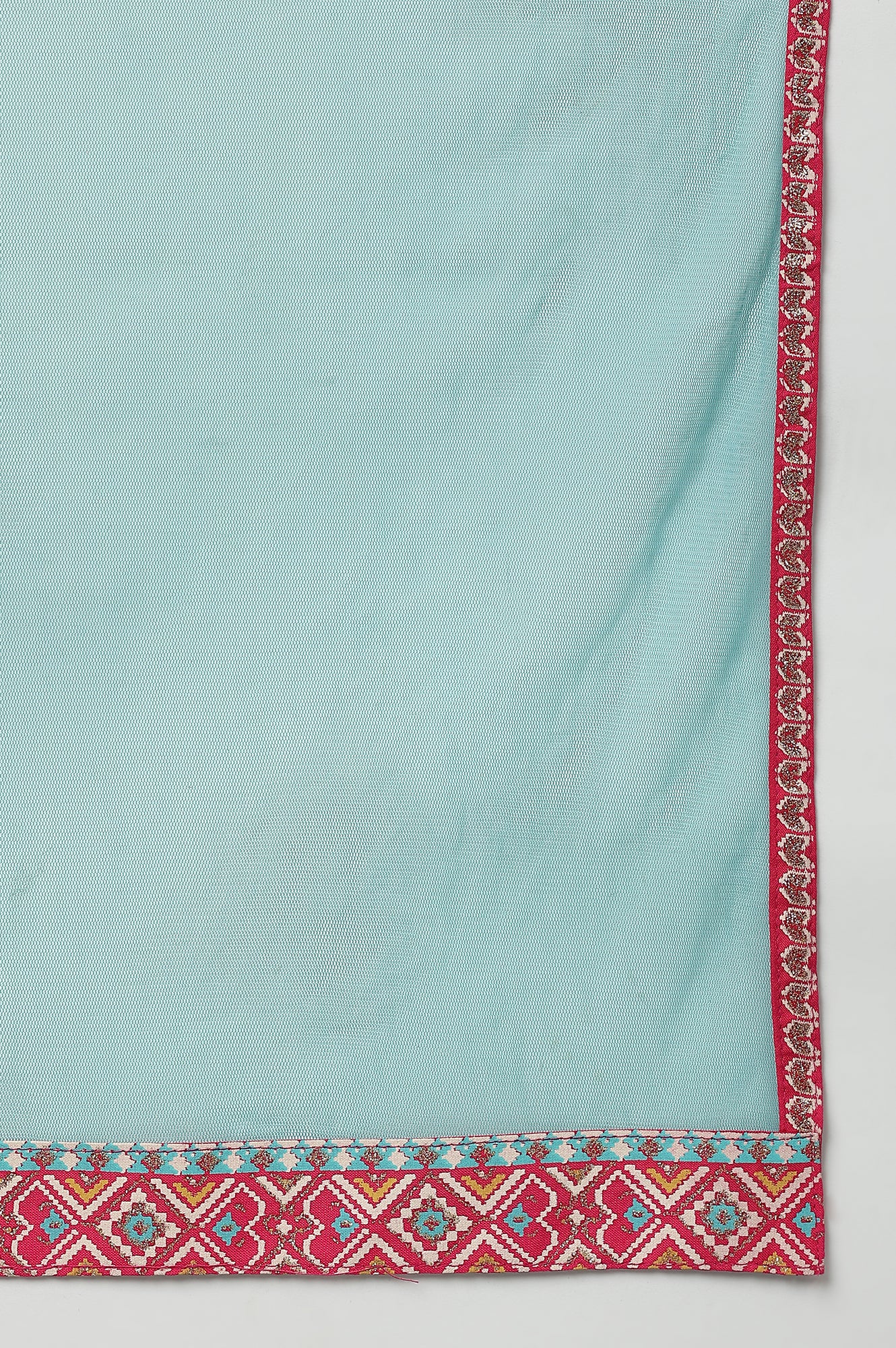 Light Blue Mesh Dupatta
