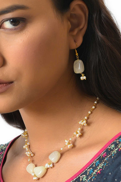 Yellow Stone Timeless Princess Necklace Set