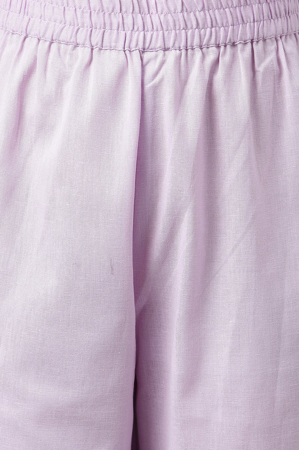 Lavenden Textured Schffli kurta With Pants.