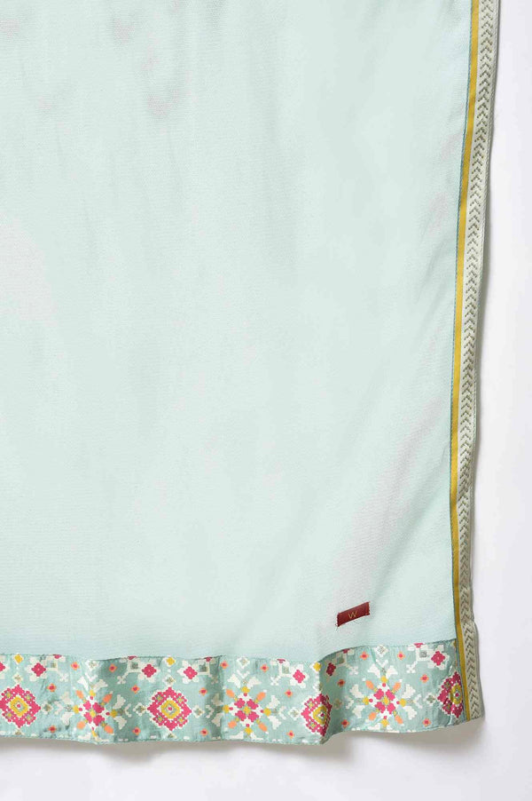 Light Green And Yellow Printer kurta Set