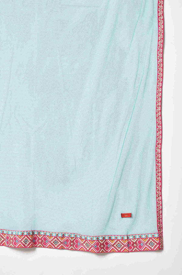 Ecru Printed Shirt kurta With Pants And Dupatta