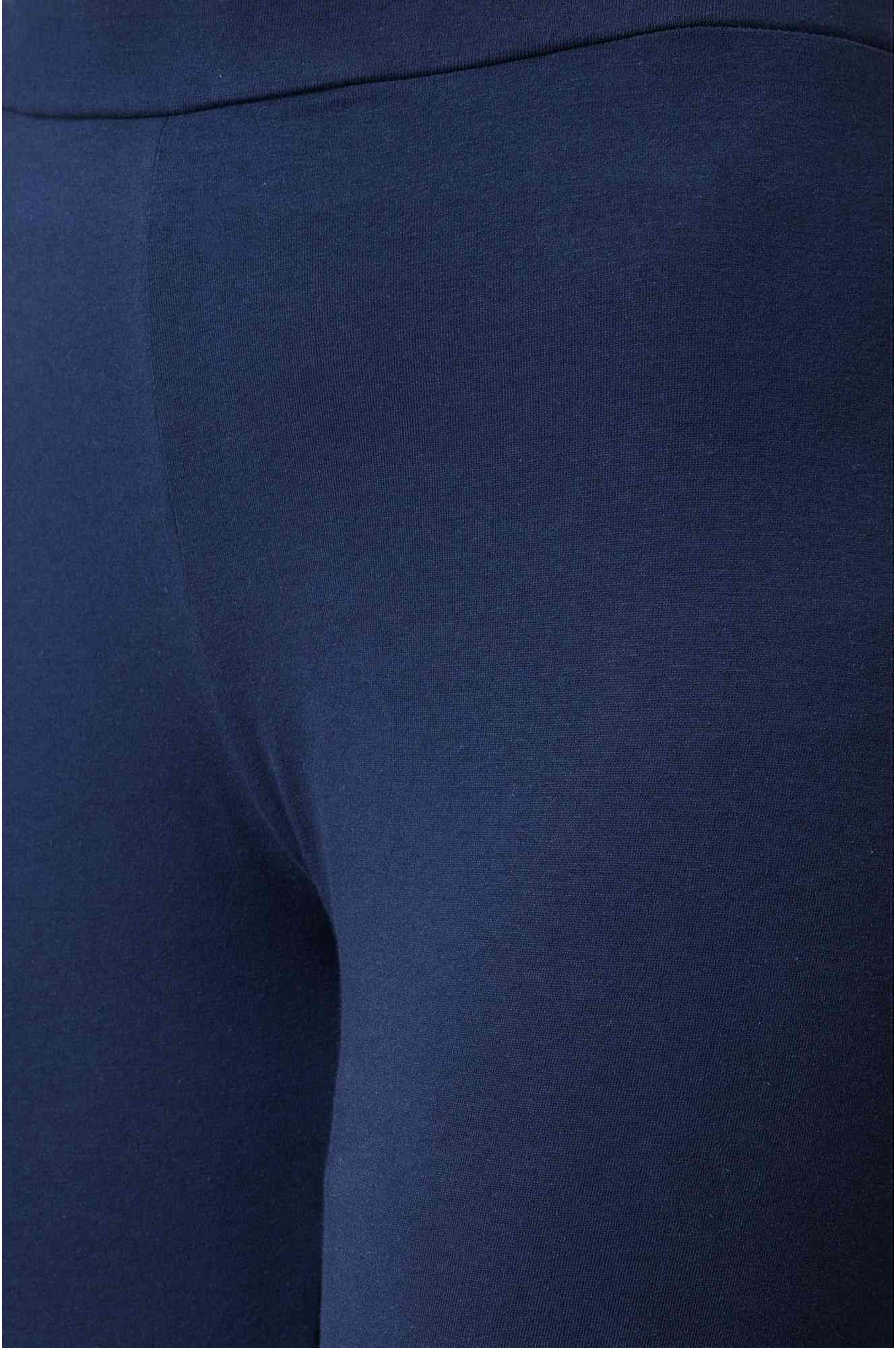 Blue Printed A-Line Cowl kurta With Tights