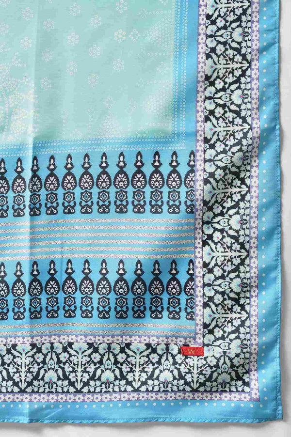 Light Green And Blue Ombre kurta Set