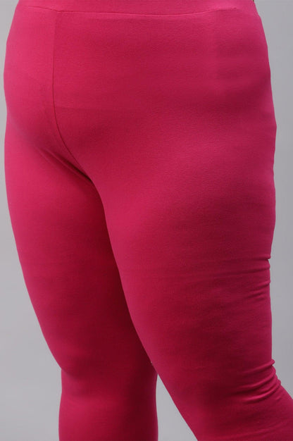 Plus Size Light Purple Embroidered kurta With Pink Tights And Printed Dupatta - wforwoman