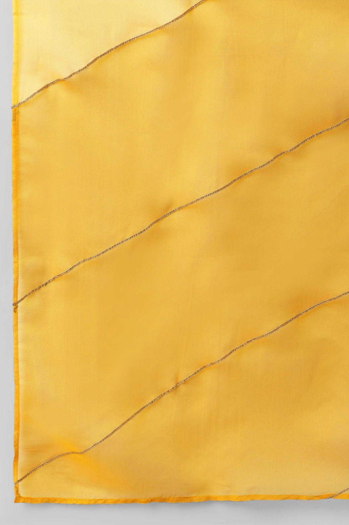 Green Plus Size Printed Gillet With Off-White kurta And Green Parallel Pants Set - wforwoman