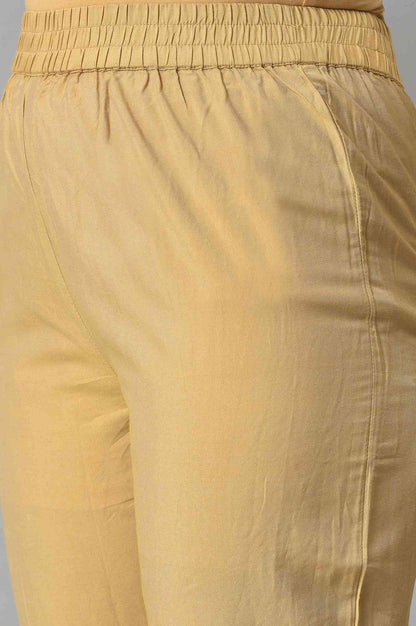 Deep Purple Karnatka Silk kurta With Green Slim Pants And Mukaish Dupatta - wforwoman