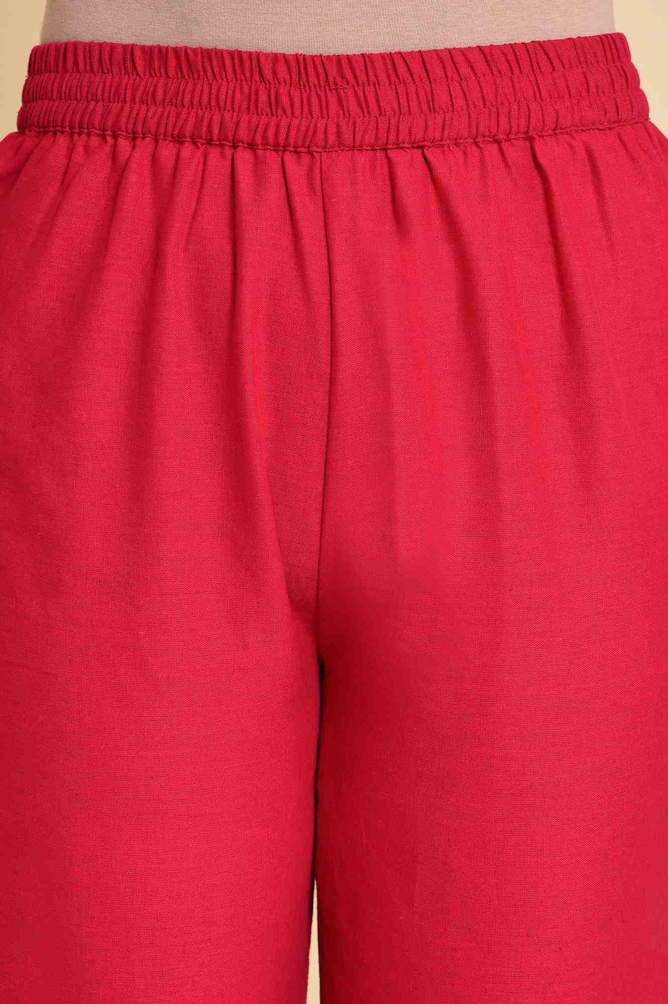 Pink Multicolor Printed Angrakha kurta Set - wforwoman