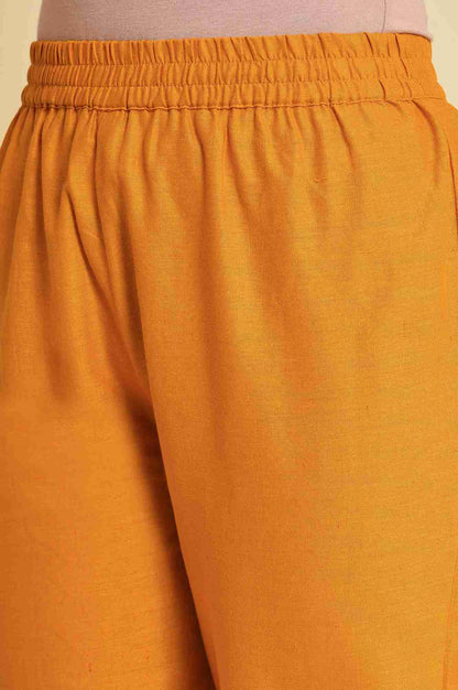 Yellow Multicolor Printed Angrakha kurta Set - wforwoman