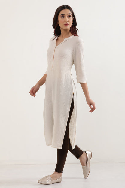 Brown Solid Skinny Fit Tights With Elasticated Waist