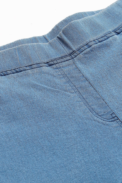 Ice Blue Solid Skinny Fit Denim Jeggings with Pintucks