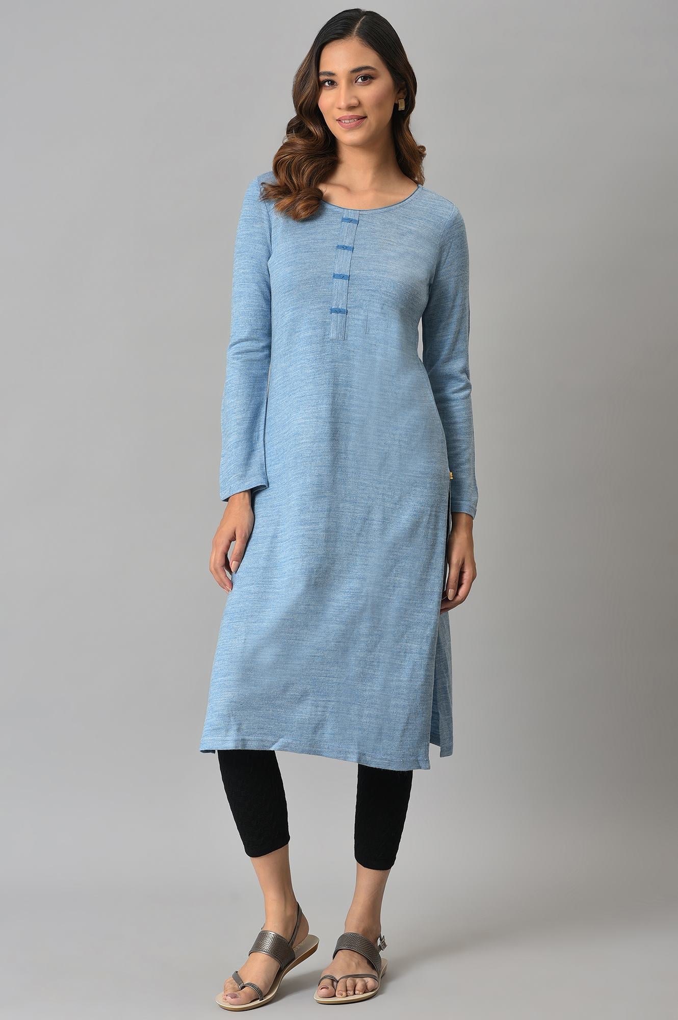 Black Solid Skinny Tights With Elasticated Waistband