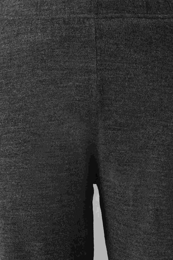 Grey Geometric Straight Fit Palazzo With Elasticated Waist