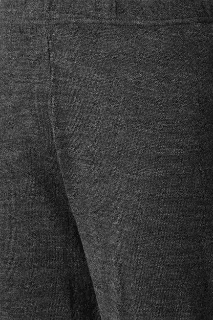 Grey Geometric Straight Fit Palazzo With Elasticated Waist