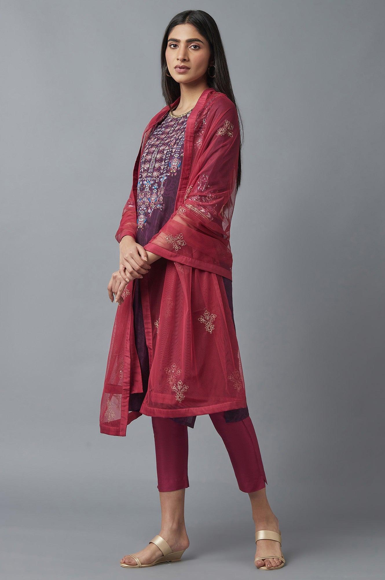 Red Slim Pants - wforwoman