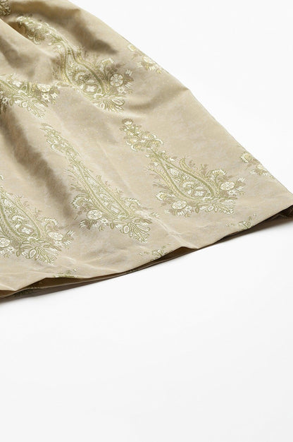 Beige Printed Gathered Sharara - wforwoman