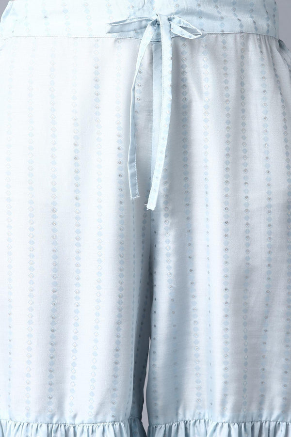 Light Blue kurta, Sharara And Dupatta Set