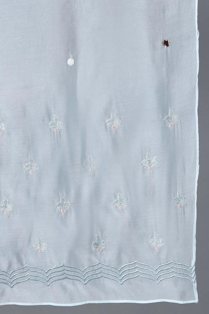 Light Blue kurta, Sharara And Dupatta Set - wforwoman