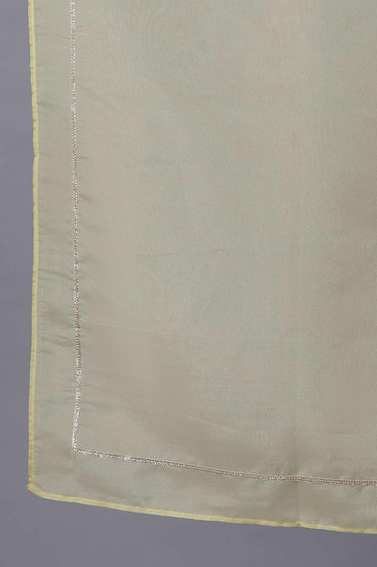 Lime Green Embroidered kurta With Parallel Pants And Dupatta - wforwoman