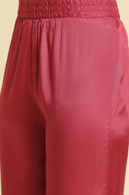 Blue Embroidered Kurta, Straight Pants &amp; Dupatta Set