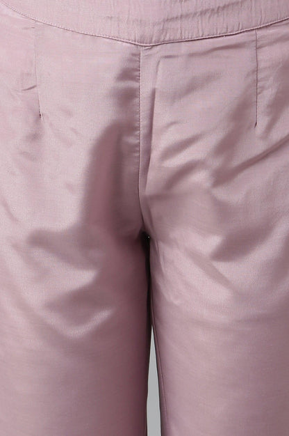 Lemon Yellow Embroidered Chanderi kurta With Slim Pants And Dupatta - wforwoman