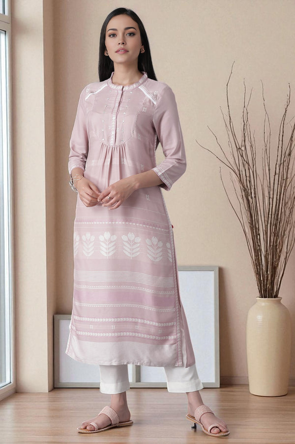 Lilac Dobby kurta