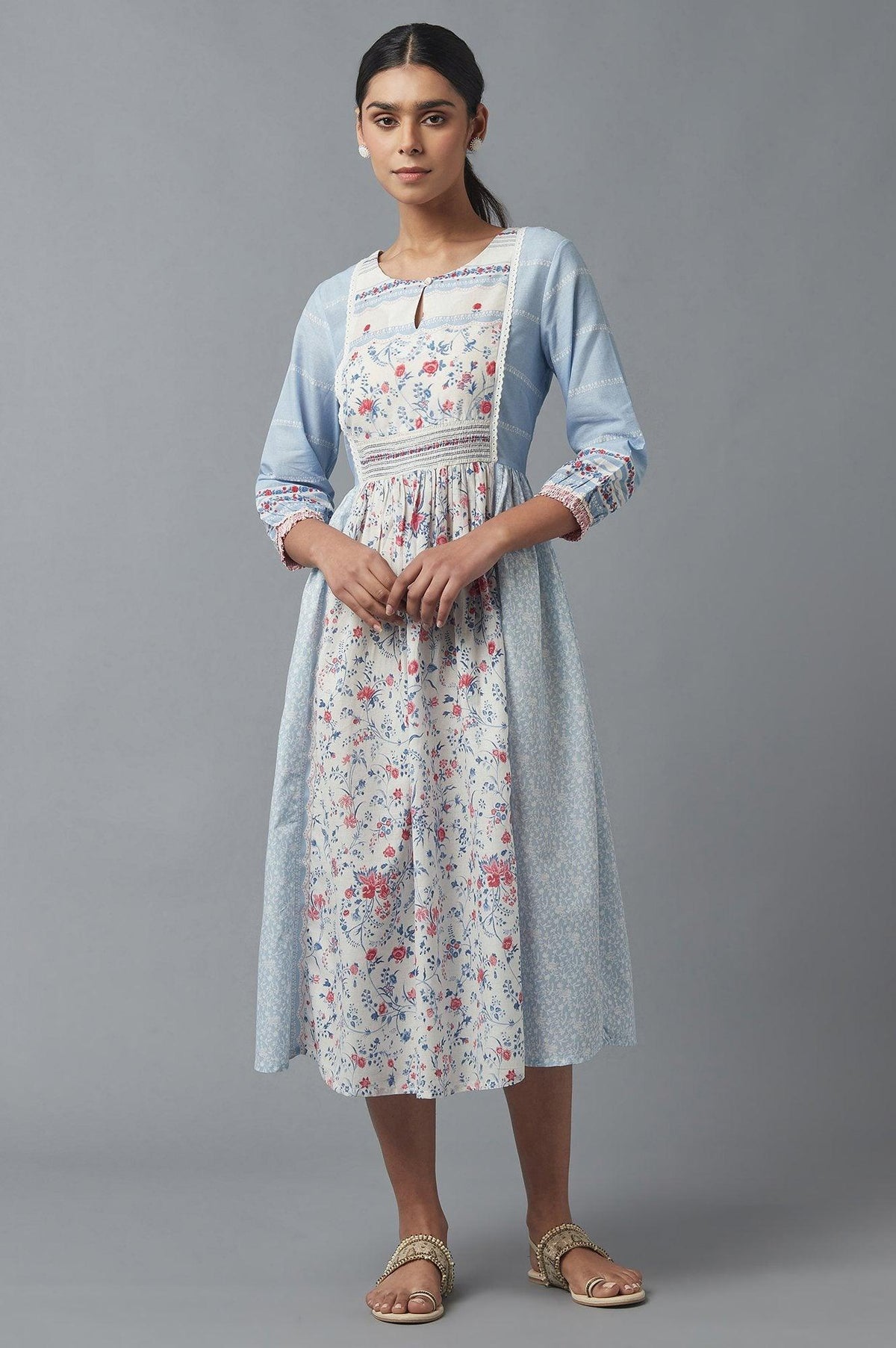 Light Blue Panelled Dress - XS
