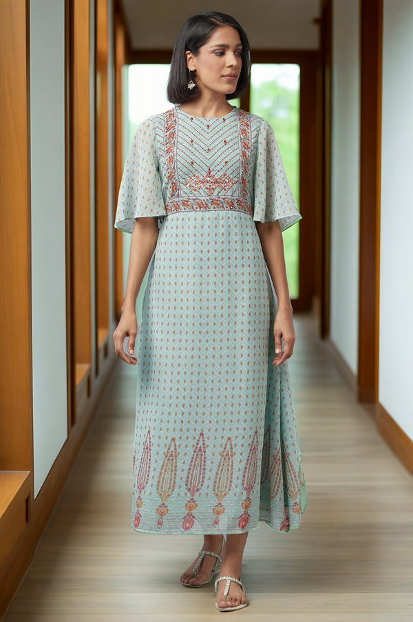 Harbour Green Asymmetric Dress