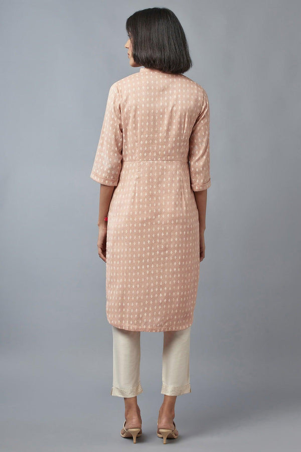 Rosedust Pink Printed kurta
