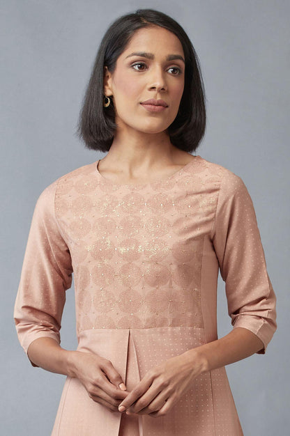 Tuscany Pink A-line kurta - wforwoman