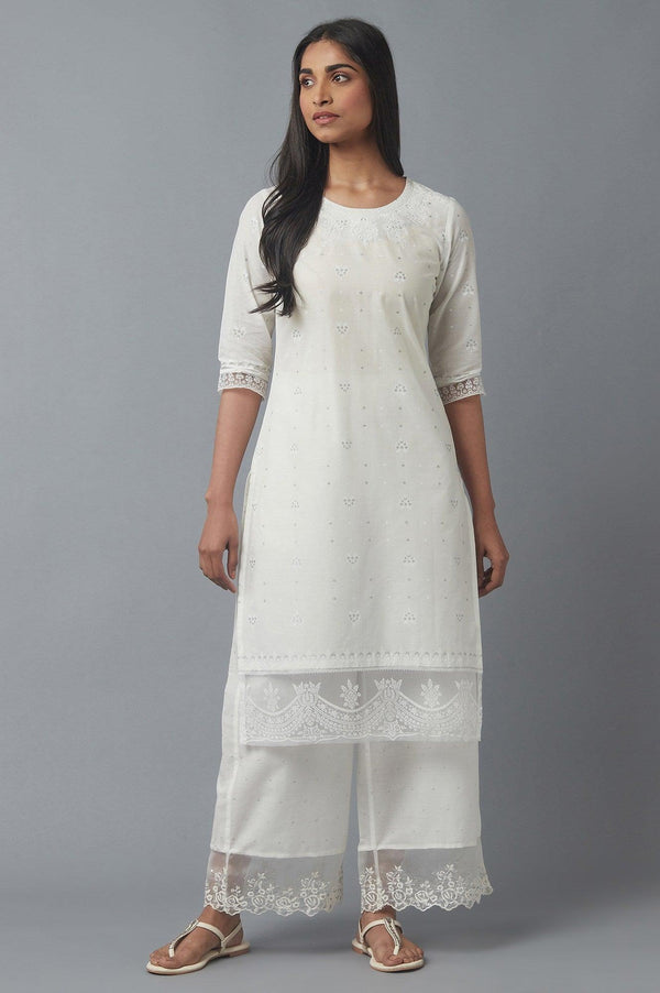 Ecru Dori Embroidered kurta