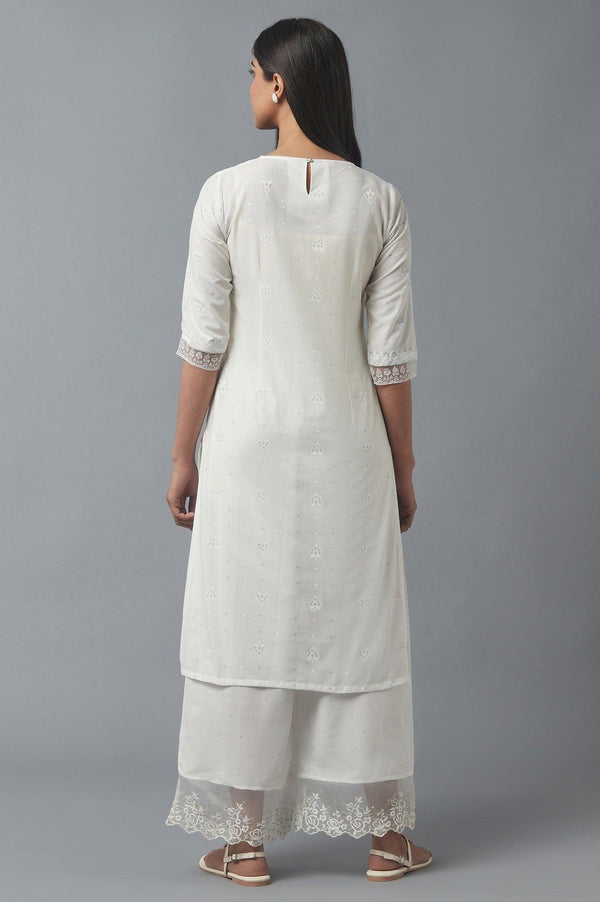 Ecru Dori Embroidered kurta