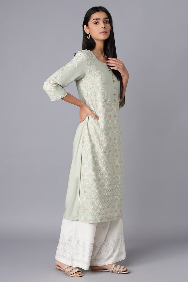 Dark Pink Printed kurta