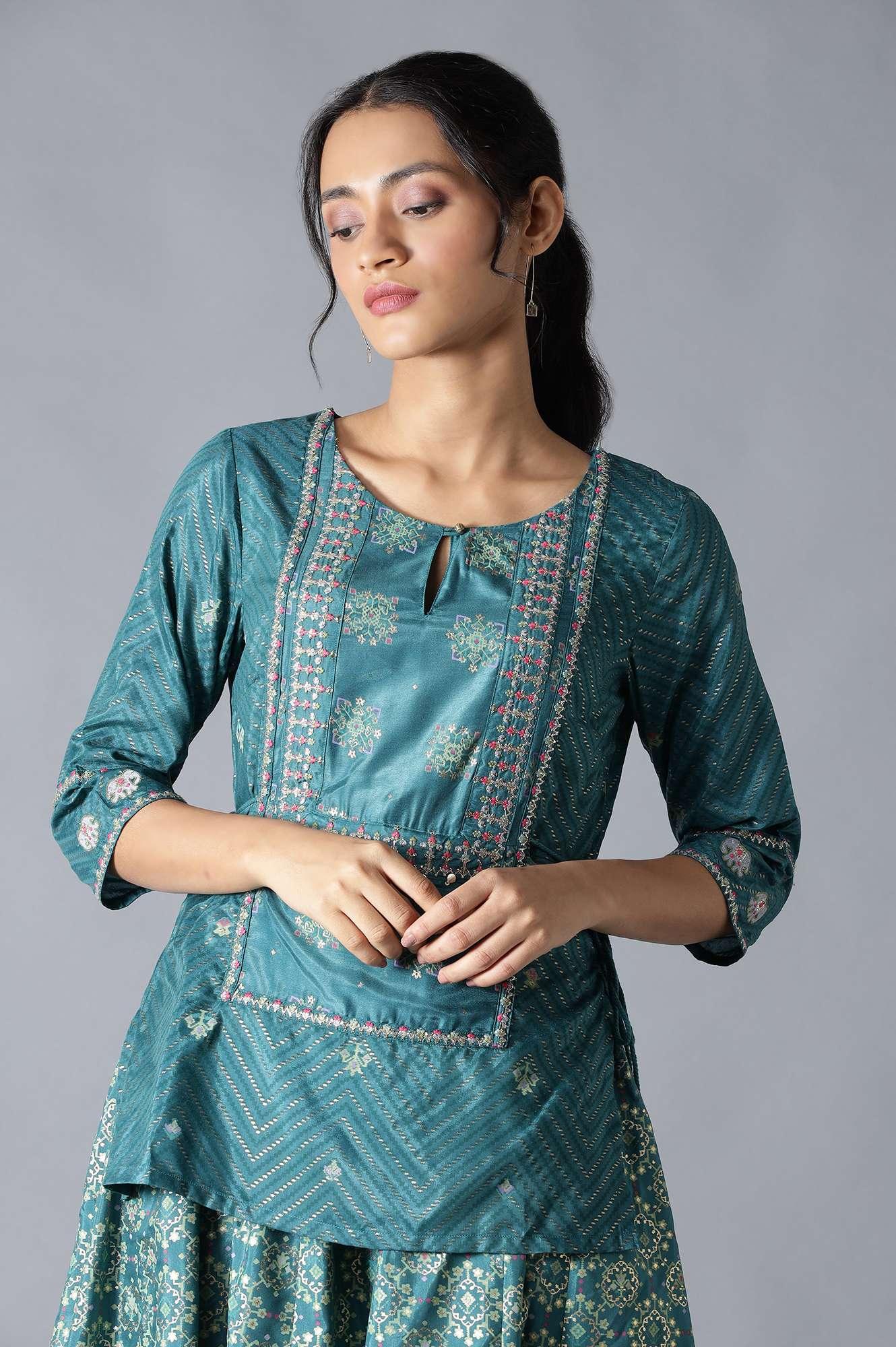 Green Printed Attached &