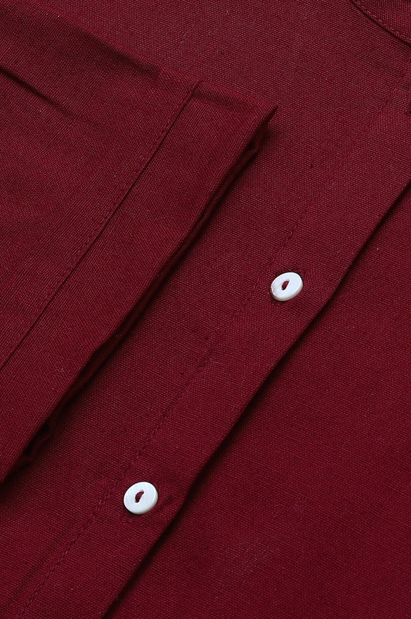 Red Half Placket Shirt kurta