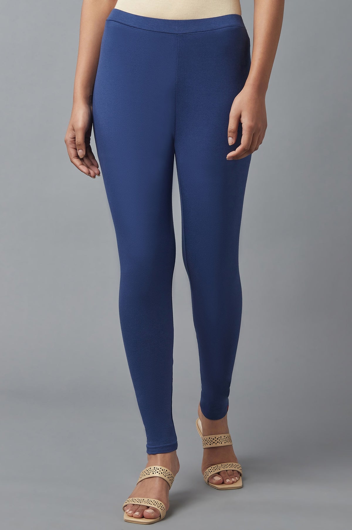 Blue Cotton Tights - S