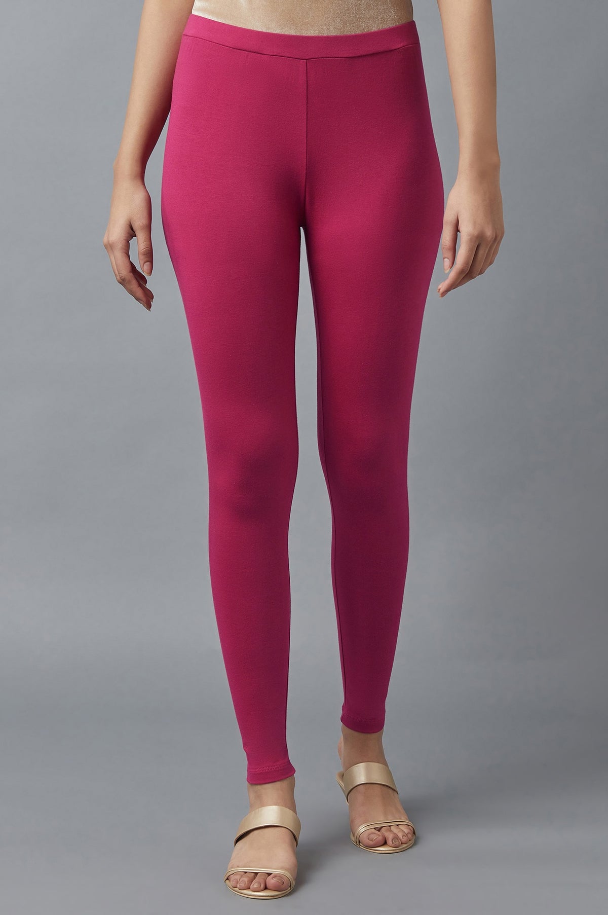 Pink Cotton Tights - S