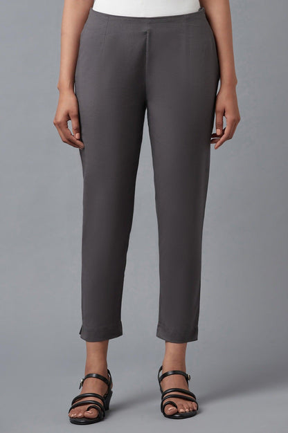 Charcoal Grey Slim Pants - wforwoman