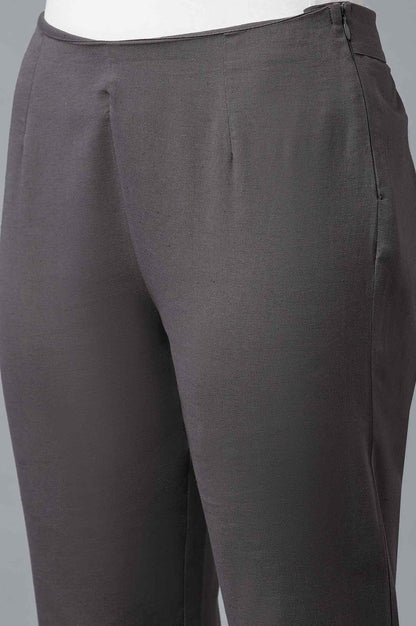 Charcoal Grey Slim Pants - wforwoman