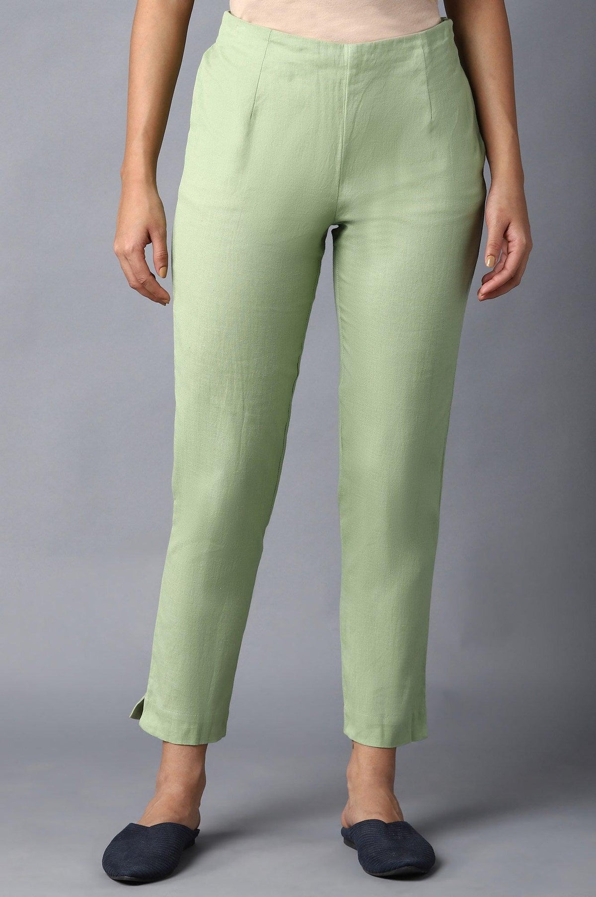 Spring Green Slim Pants - XS