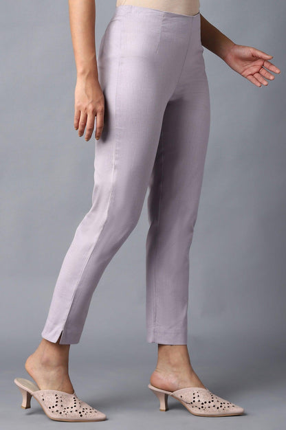 Light Purple Slim Pants - wforwoman