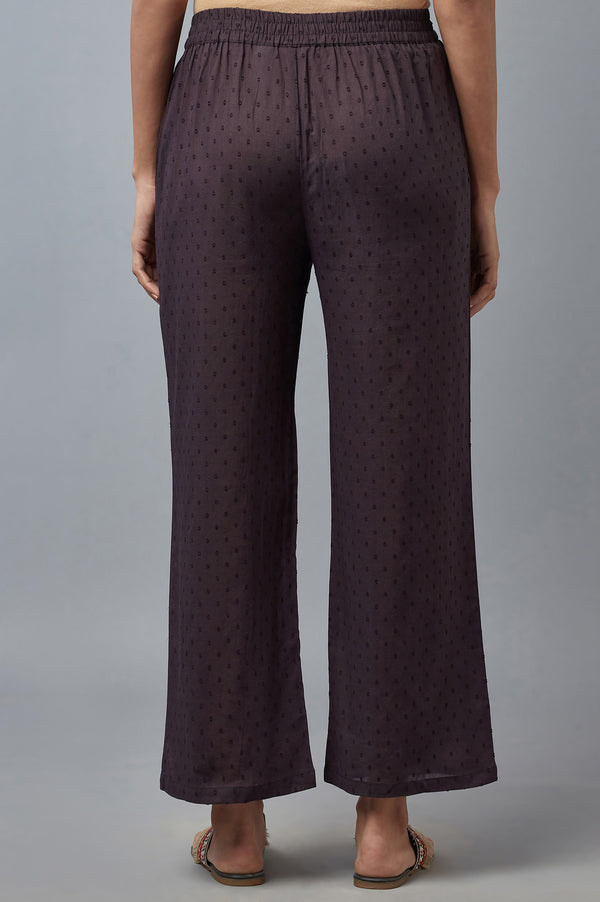 Dark Brown Printed Coins Rayon A-Line Kurta and Parallel Pant Set