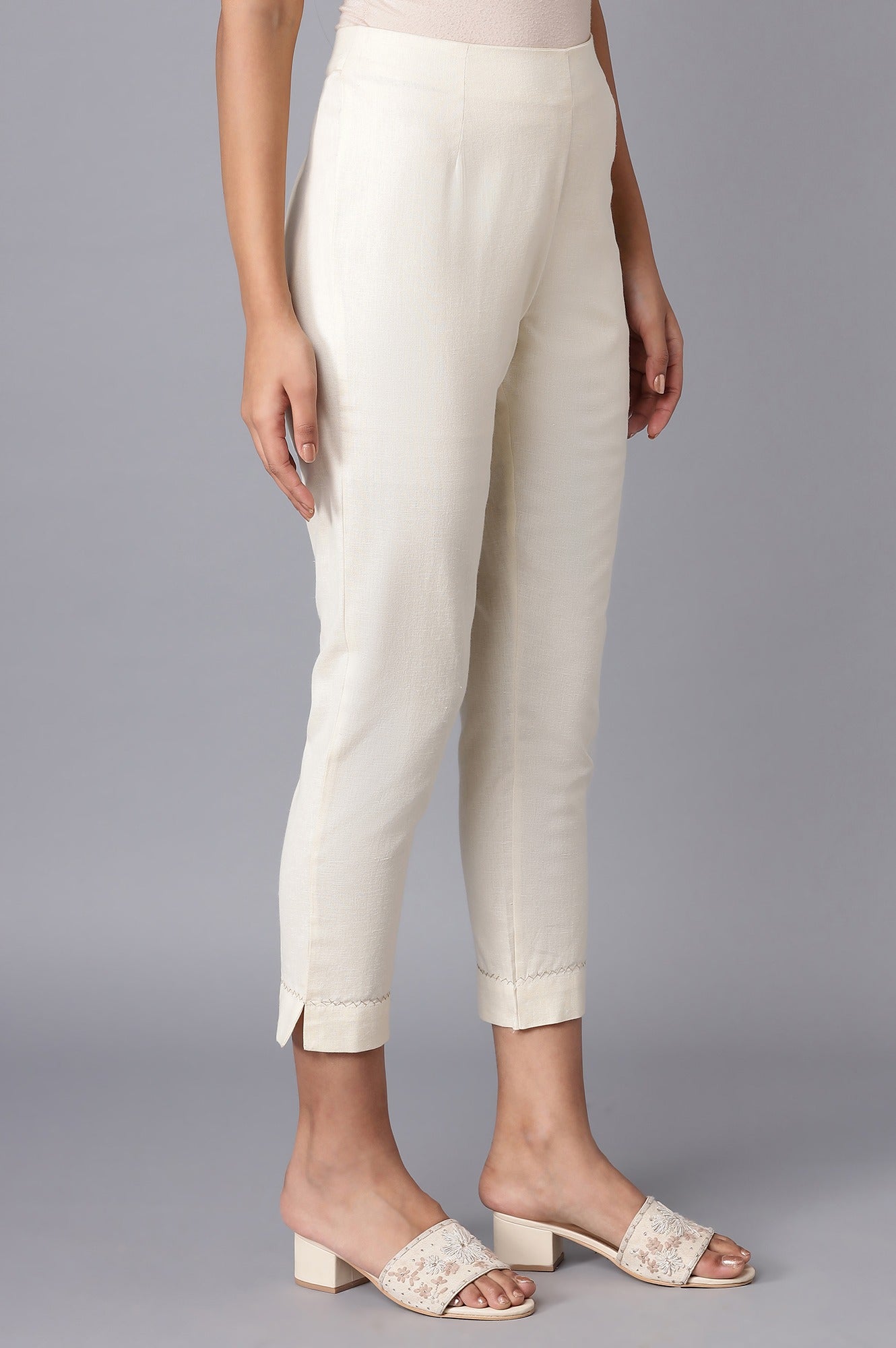 Ecru Slim Pants