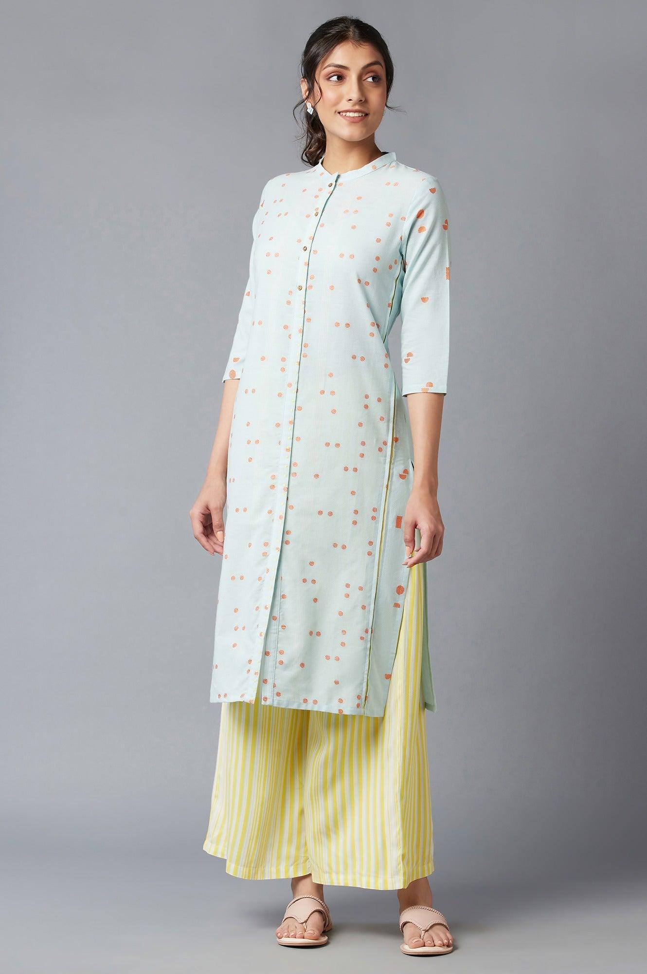 Yellow Solid Parallel Pants - wforwoman