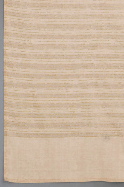 New Semolina Ecru Printed Dupatte