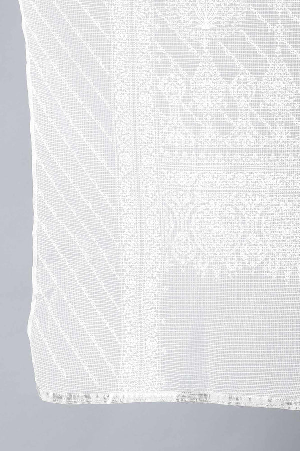 Ecru Kota Printed Dupatta