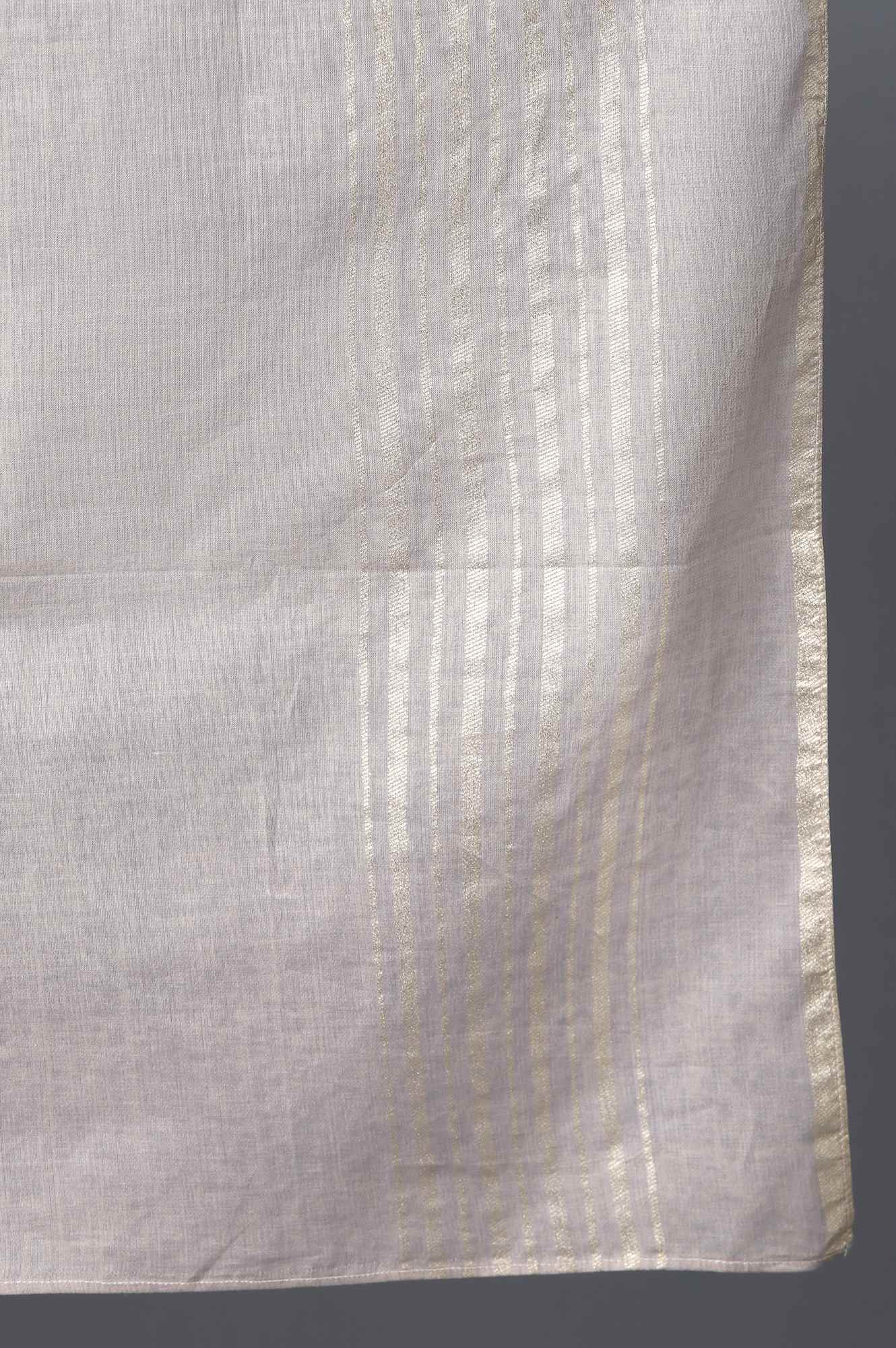 Grey Printed Dupatte