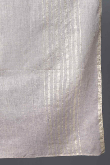 Grey Printed Dupatte