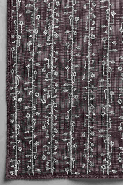 Beige Kota Floral Printed Dupatta