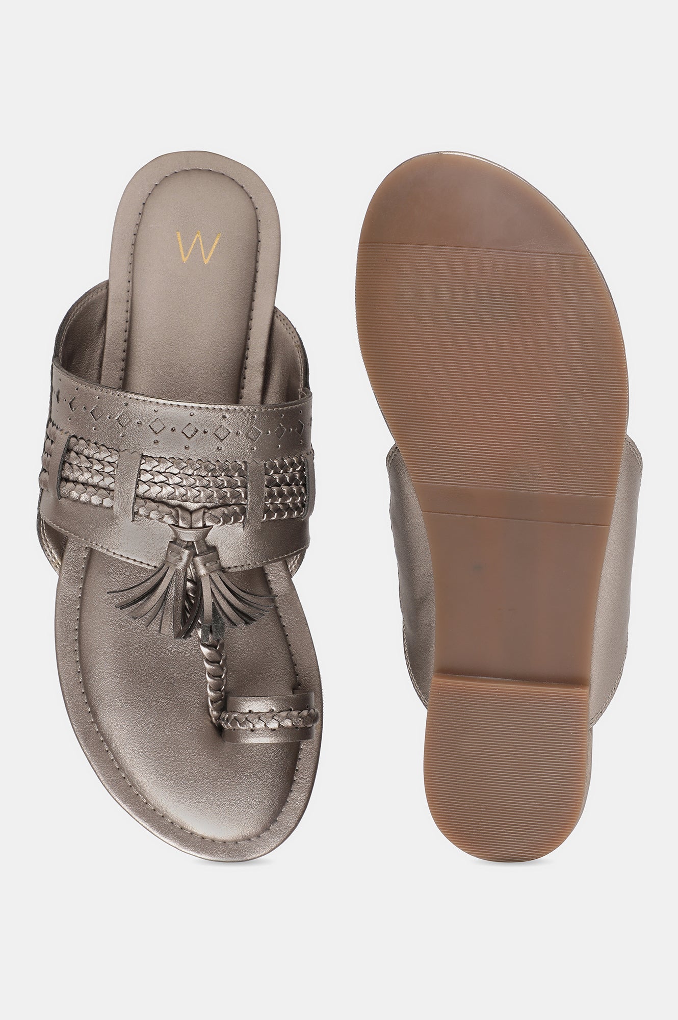 W Woven Design Open Flat