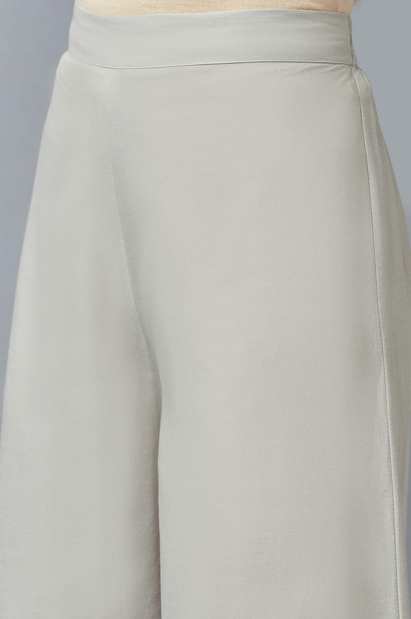 Light Green Printed kurta with Parallel Pants